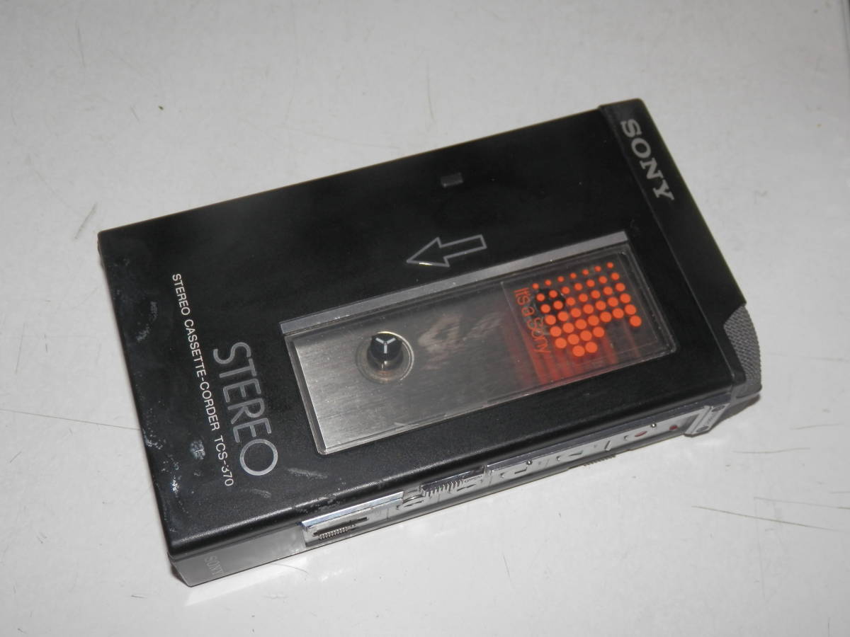 ソニー カセット レコーダー TCS-370 ジャンク品 ケース付 SONY TCS