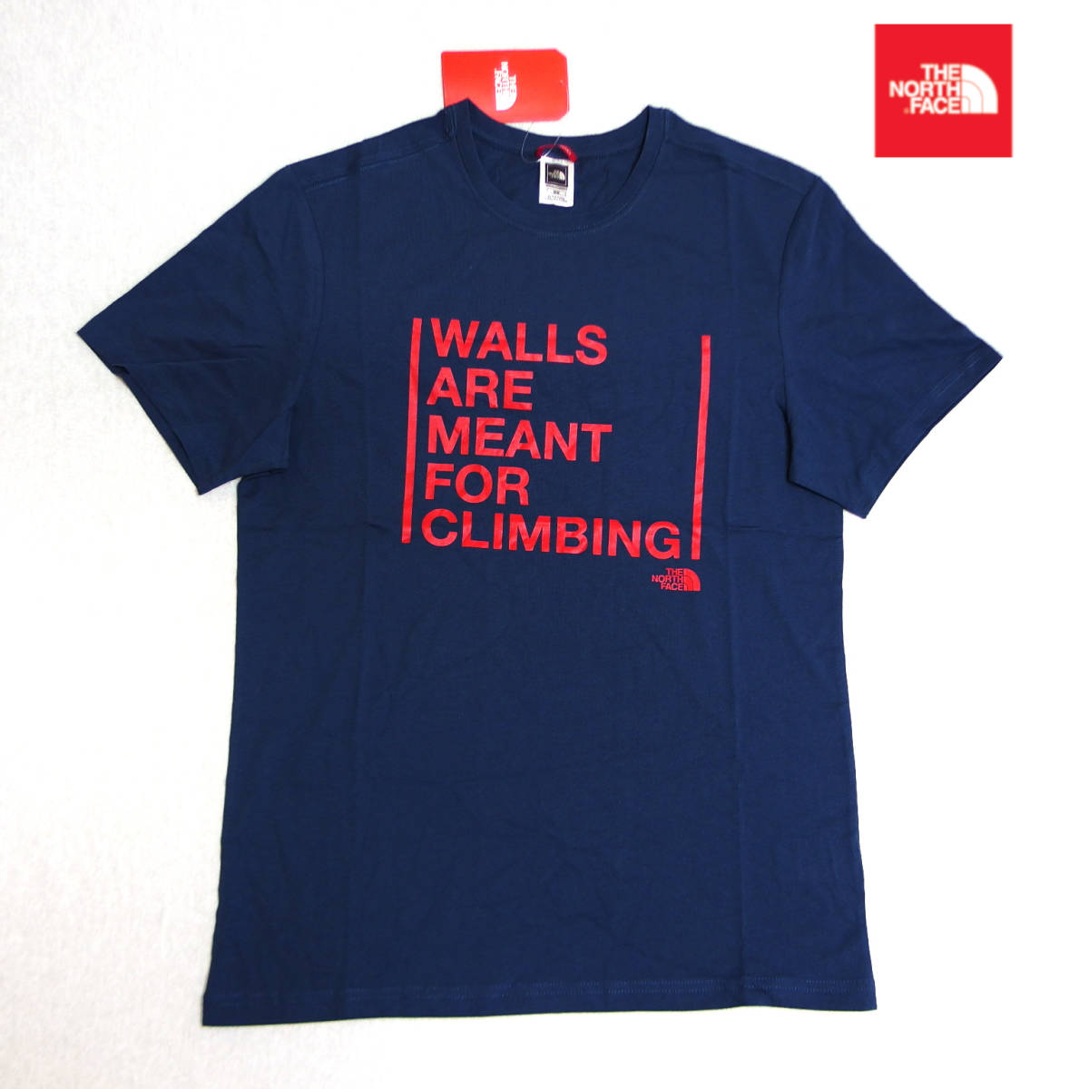 最新作，新品 WALLS ARE MEANT FOR CLIMBING Tシャツ 青L THE NORTH FACE ザ ノース フェイス 売切1円 タグ付き正規品 匿名配送(半袖Tシャツ)｜売買されたオークション情報、yahooの商品情報をアーカイブ公開 - オークフ 男性用
