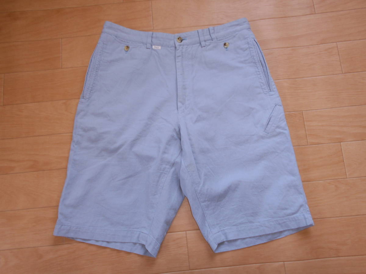  Papas/パパス バミューダパンツ/コットン麻生地風 サイズ54/XL ブルーグレー系/ハーフショートクロップド//デニムスウェット(パパス)｜売買されたオークション情報、yahooの商品情報をアーカイ パパス