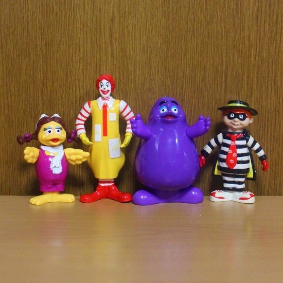 マクドナルド ロナルド グリマス ハンバーグラー バーディ フィギュア