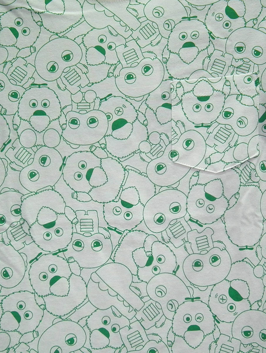 ガチャピン ムック 白緑l半袖 総柄ポケット Gachapin Mukku イラスト キャラクター 売買されたオークション情報 Yahooの商品情報をアーカイブ公開 オークファン Aucfan Com