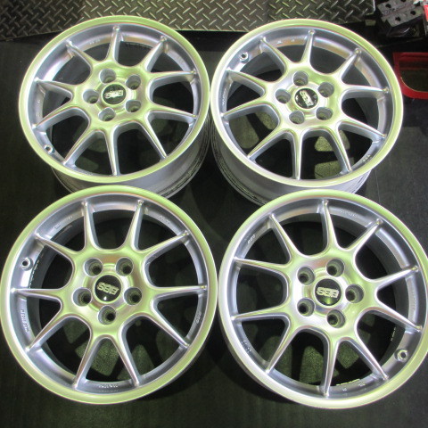 中古 アルミ BBS 17x7J+45 5H114.3 4本 No不明
