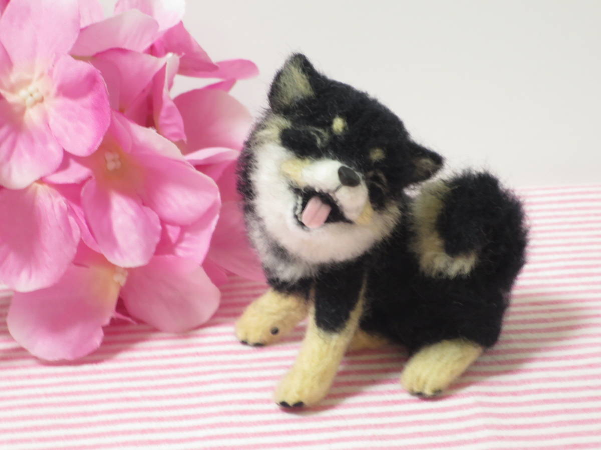 羊毛フェルト 犬 柴犬 黒柴 子犬 仔犬 置物 ハンドメイド 羊毛フェルト 売買されたオークション情報 Yahooの商品情報をアーカイブ公開 オークファン Aucfan Com