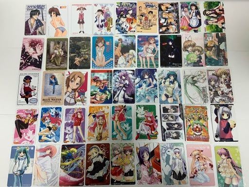 K29】アニメ・コミック・ゲームイラスト　50度数　テレホンカード45枚セット　【未使用】テレカ