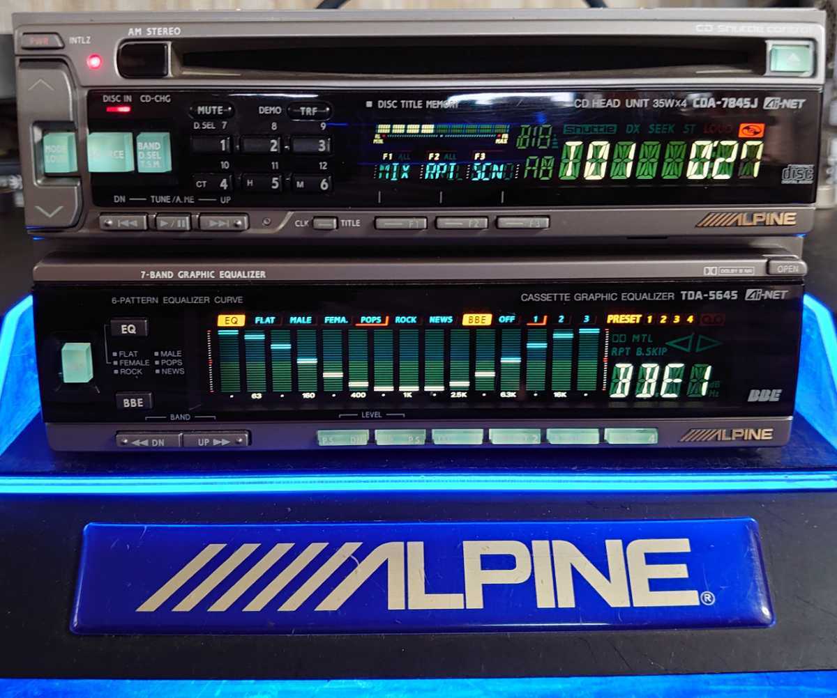 ナ*ム様 ALPINE SoundEqualizer EQ アルパイン イコライ アルパイン CDA-7845J Yahoo!オークション - MDA-5048 CD TDA-5645