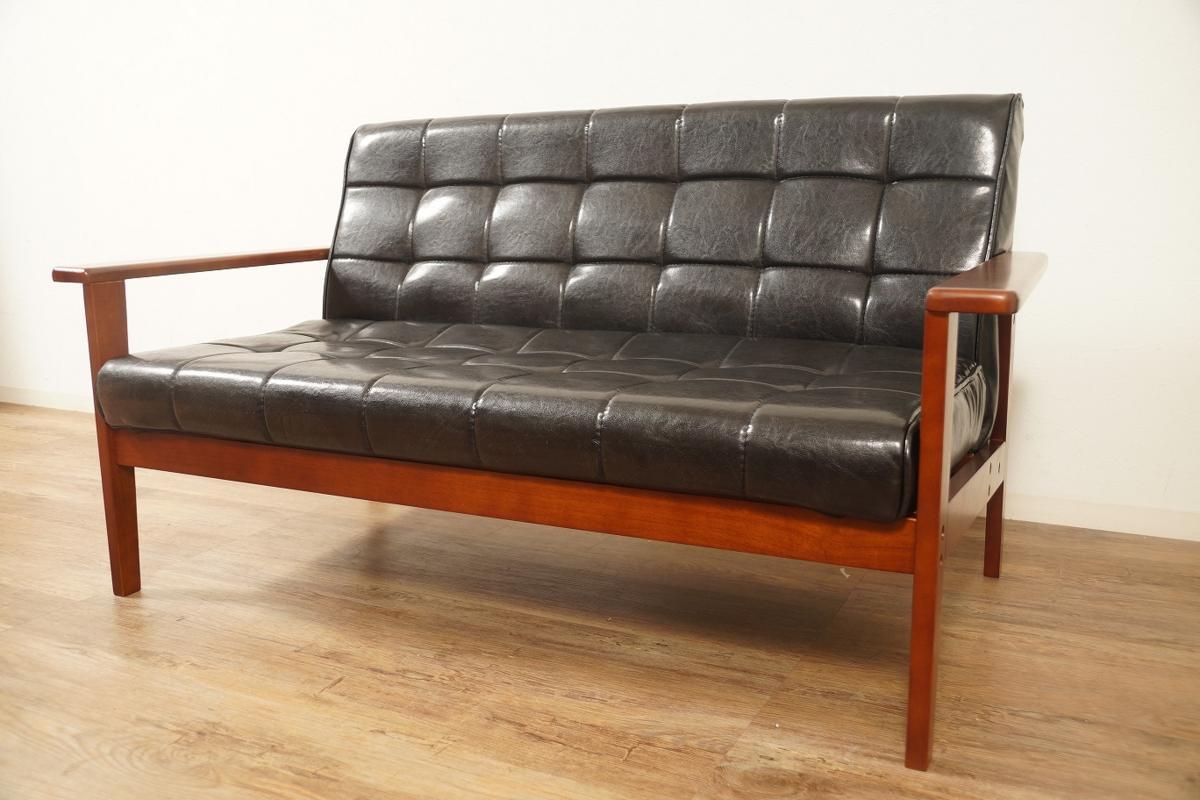 人気，新作 アウトレット家具 カリモク 風 ソフトレザー アンティーク 調 モダン ソファ 二人掛けソファー F3511(その他)｜売買されたオークション情報、yahooの商品情報をアーカイブ公開 - オークファン その他