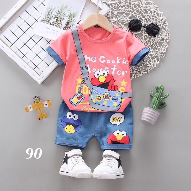 1円 子供服 90 エルモ クッキーモンスター セットアップ 上下セット かわいい お出かけ デニム 夏 半袖 Usj ピンク 90 85 94cm 売買されたオークション情報 Yahooの商品情報をアーカイブ公開 オークファン Aucfan Com