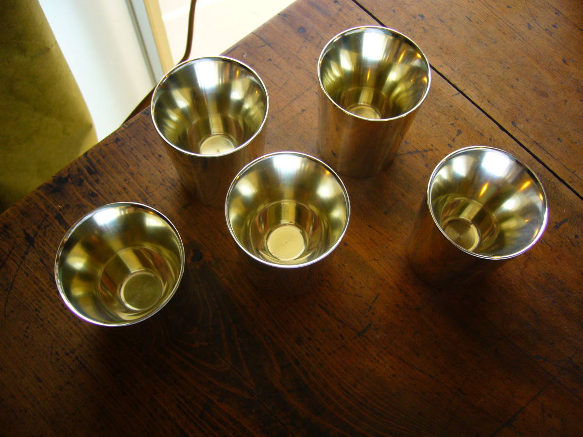 本錫 酒器 徳利 錫製 ちろり : お猪口 錫半 （ 共箱 錫半