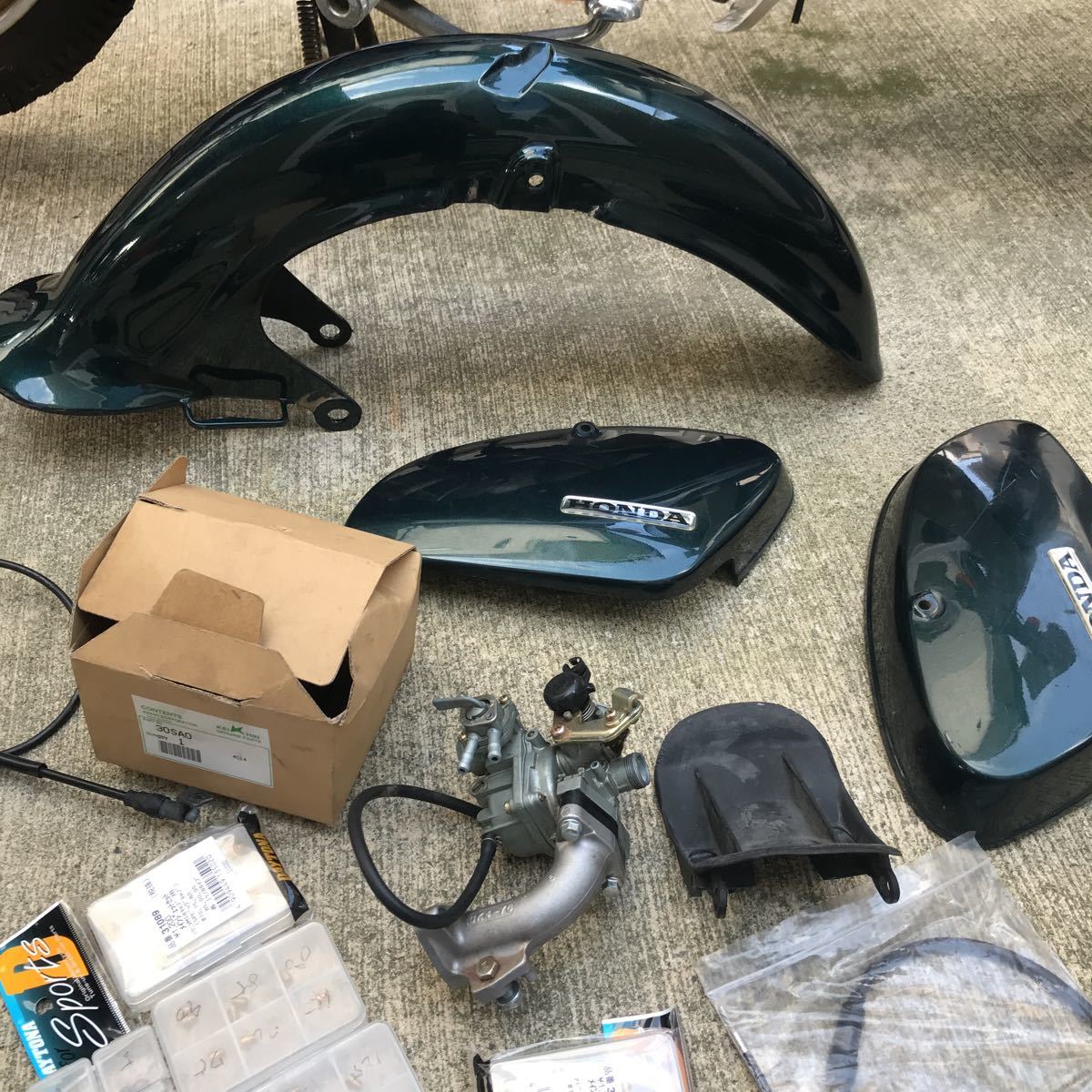 確認用 エンジン 部品取り C50 HONDA カブ ジャンク キャブ付き OHベース