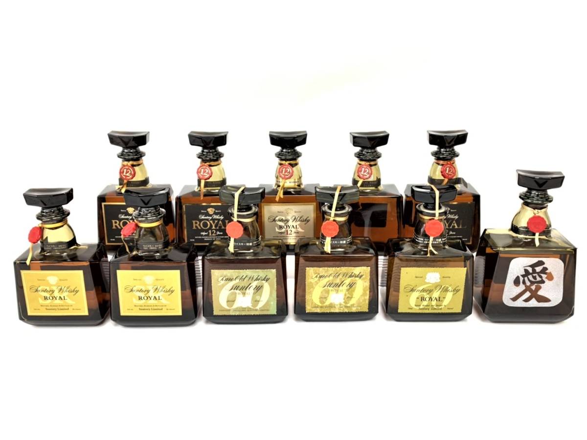◆未開栓 サントリーローヤル12年 ローヤル クイーンサイズ 未開栓/サントリーローヤル 11本セット】SUNTORY ROYAL 12年 / Rare