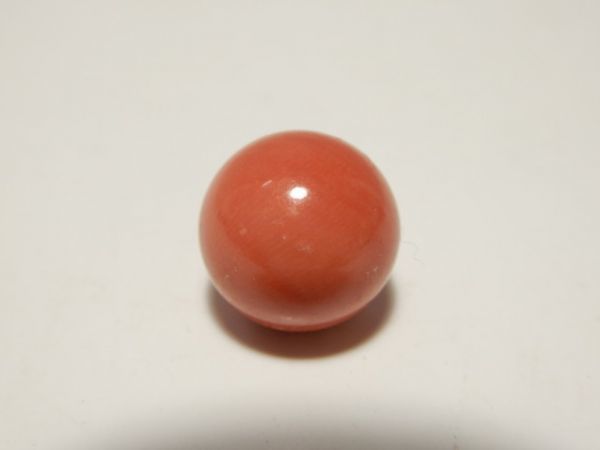 246/○珊瑚 数珠 ルース 重さ4g程 直径13.8mm 天然石 裸石 アクセサリー パワーストーン 装飾小物 | - 数珠 お守り ごくらくや 数珠の仏壇屋滝田商店