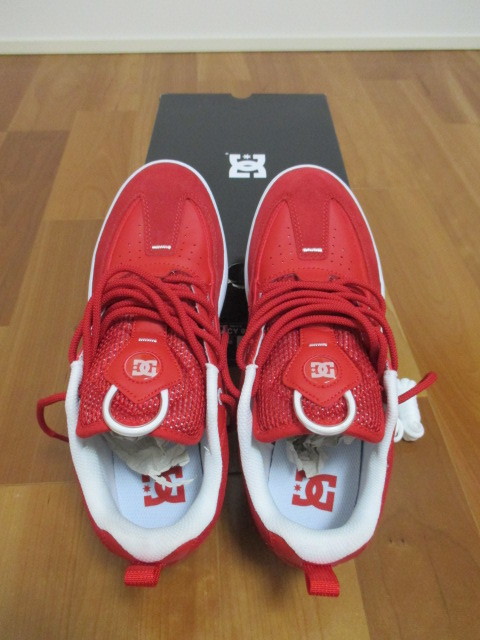 DC SHOES LEGACY 98 SLIM 9.5 27.5 レッド スケシュー 新品 赤