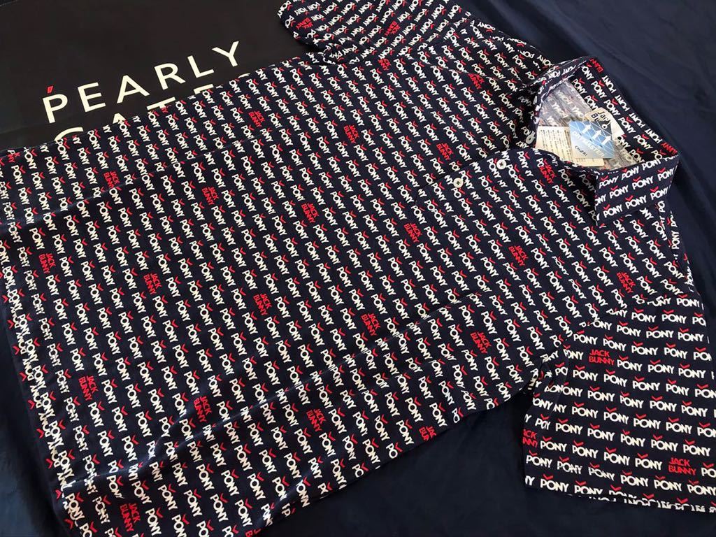 得価，限定セール 本物 12333134 PEARLY GATESパーリーゲイツ/ジャックバニー 4 M 超 PONY DRY MASTER 総柄プリント 半袖ポロシャツ 吸水速乾(パーリーゲイツ)｜売買されたオークション情報、yahooの商品情報をアーカイブ シャツ