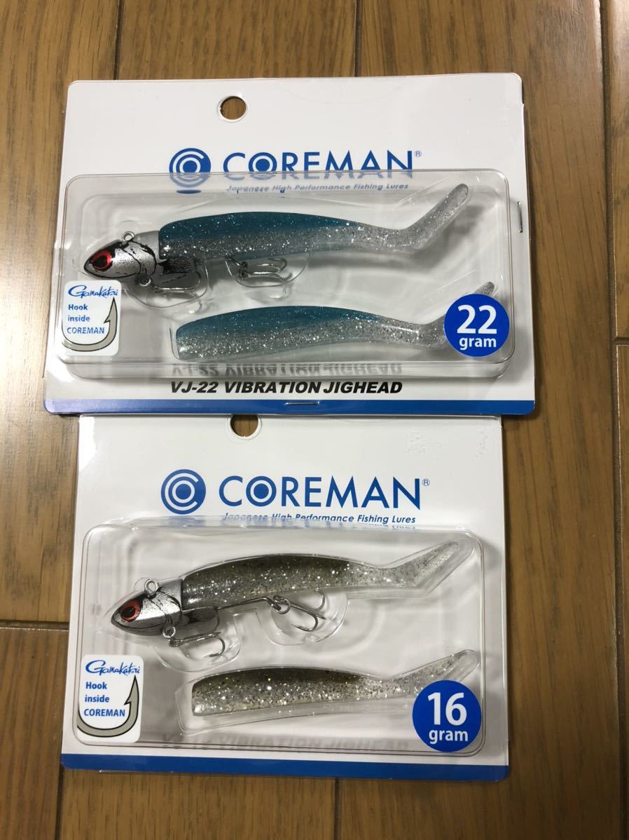  コアマン VJ-22 VJ-16 バイブレーションジグヘッド 2個セット キビナゴイワシ シャローベイト COREMAN 22g 16g 検 28 RJ 7 10(ソフトルアー)｜売買されたオークション情報、yahooの商品情報をアーカイブ その他