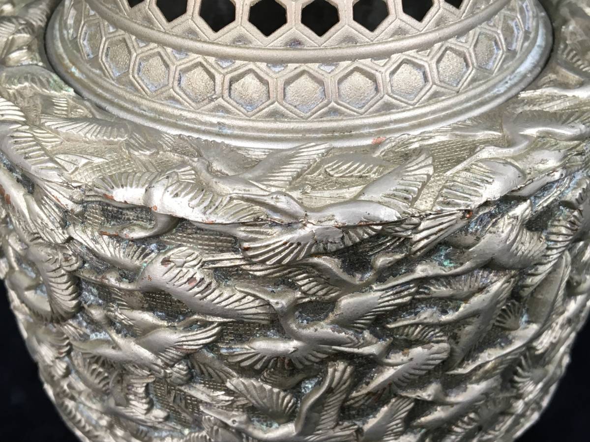 香炉 高岡銅器 佐野宏采 香道具 作品 作 華鶴香炉 アートの友