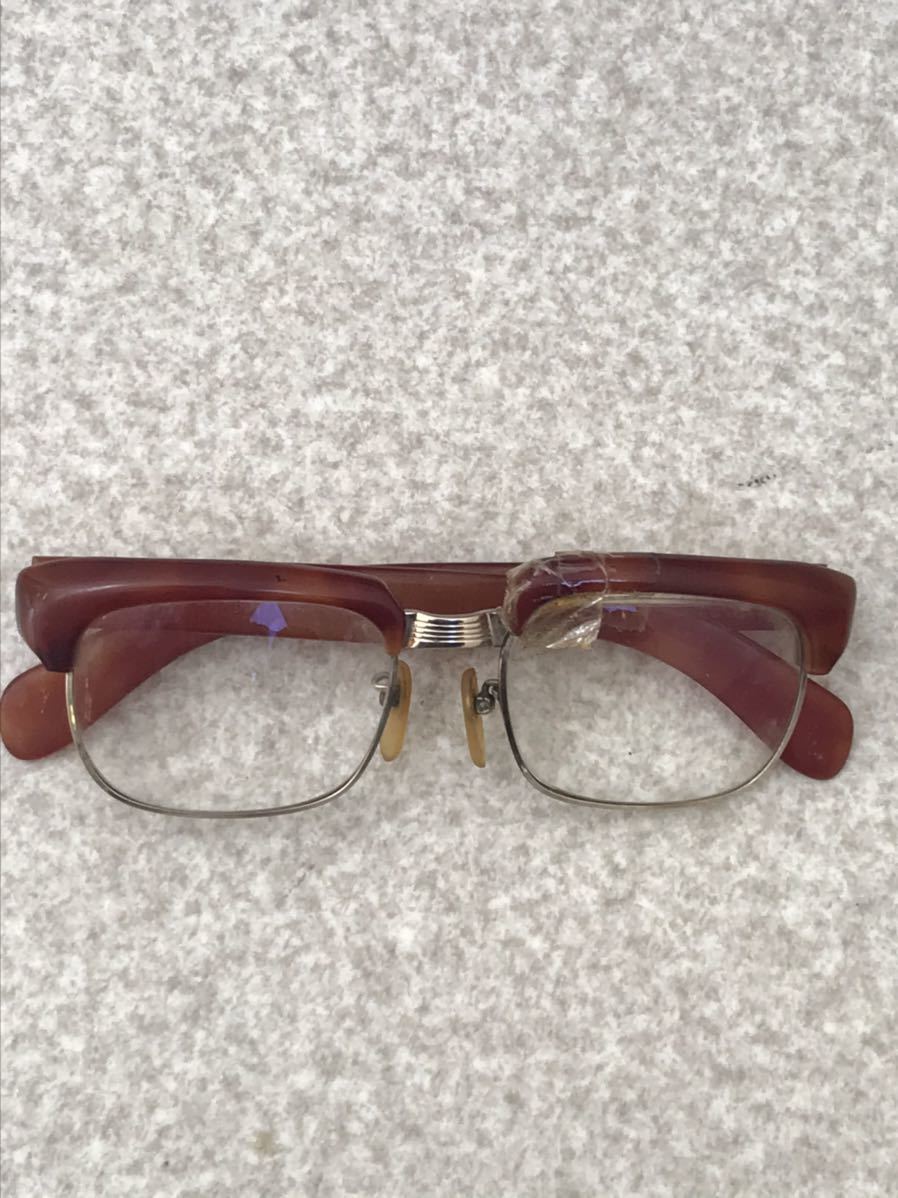 鼈甲　メガネ　メガネフレーム ジャンク品