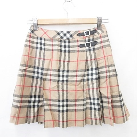 バーバリー BURBERRY ノバチェック プリーツ スカート プリーツ