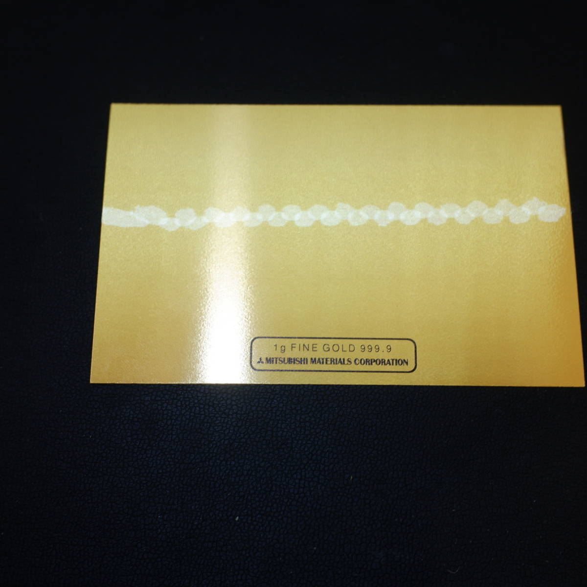 FINE 999.9 名刺 GOLD 純金 三菱 K24 三菱マテリアル 1グラム 名刺