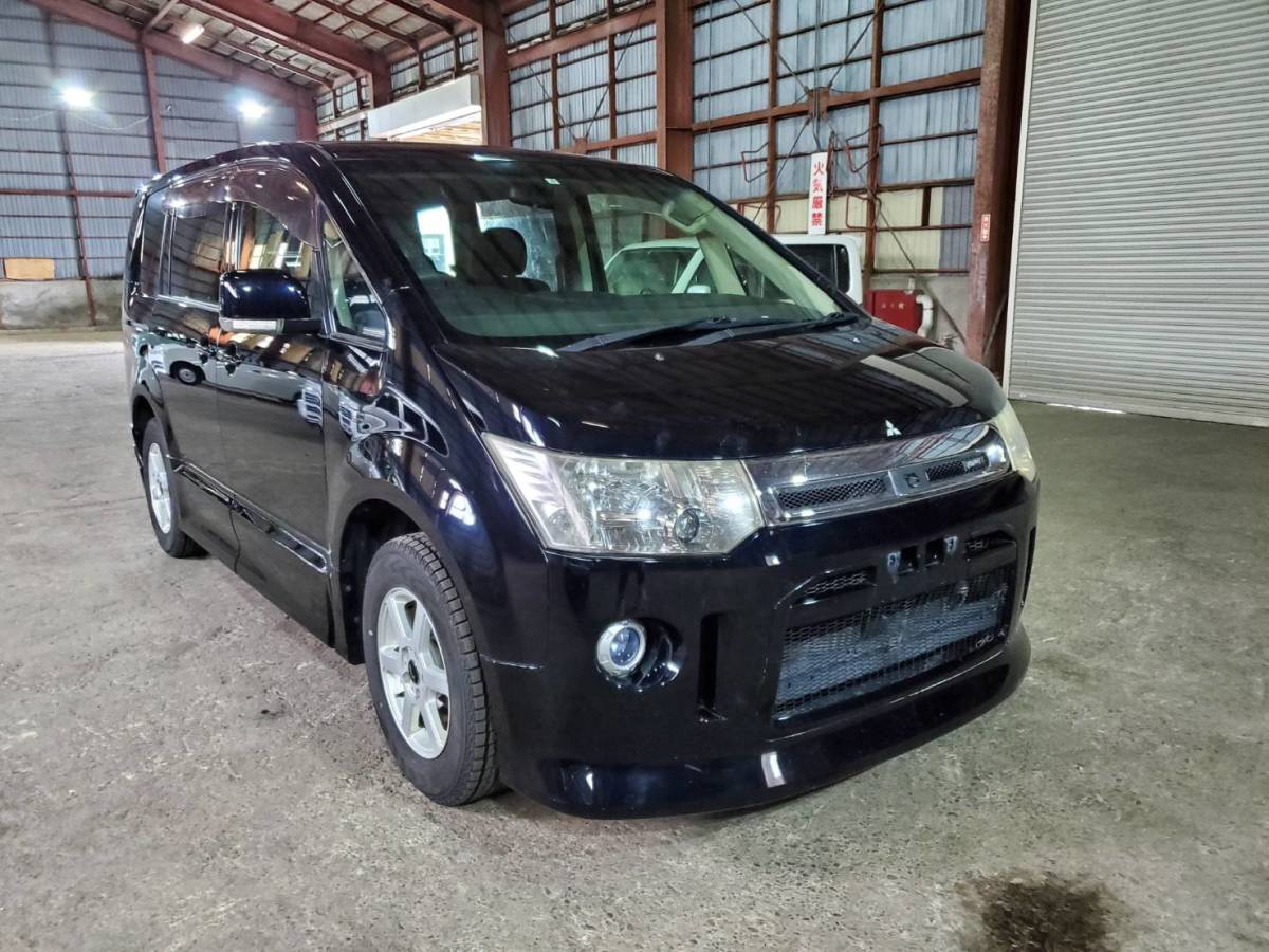 ☆山形発/2WD/2007年式/三菱/デリカD5/ローデストG/DBA-CV5W/ブラック/CVT/ミニバン/普通自動車/予備検査付/格安中古車1万円スタート♪☆