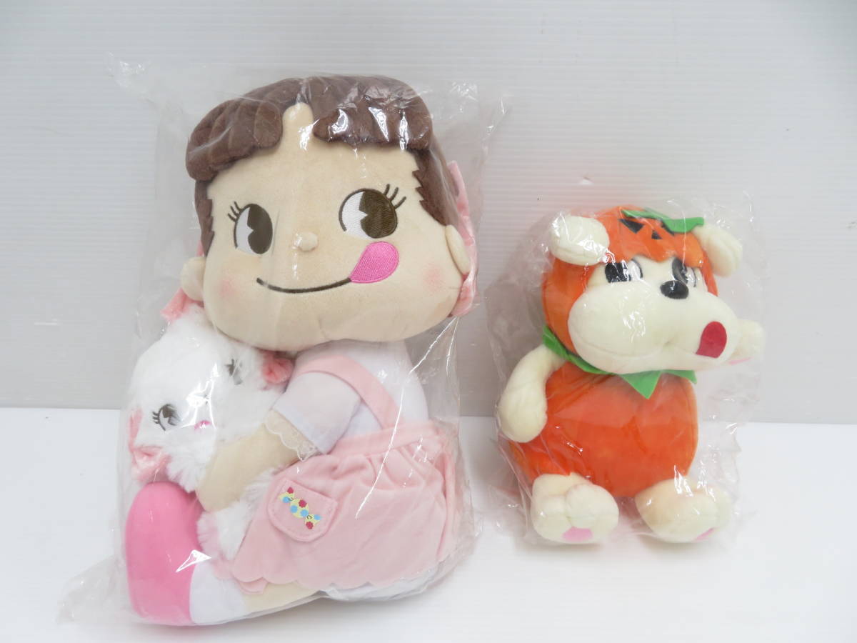 新品，定番 om31 不二家 ペコちゃん ラブリーキャティぬいぐるみ パンプキンドッグ(ペコちゃん)｜売買されたオークション情報、yahooの商品情報をアーカイブ公開 - オークファン ペコちゃん