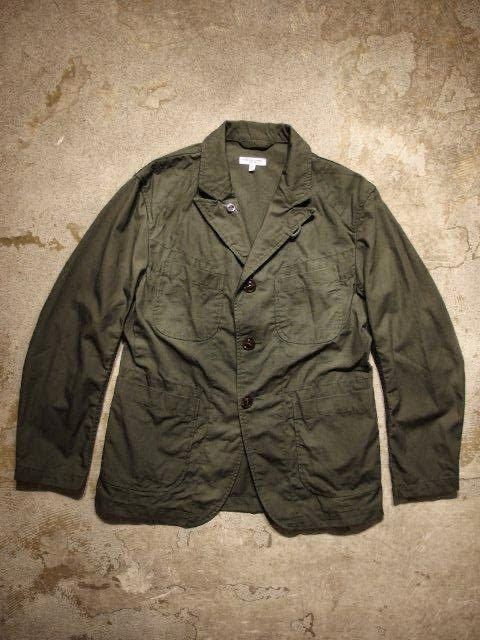 美品 Engineered Garments Bedford Jacket in Olive Cotton Ripstop 
