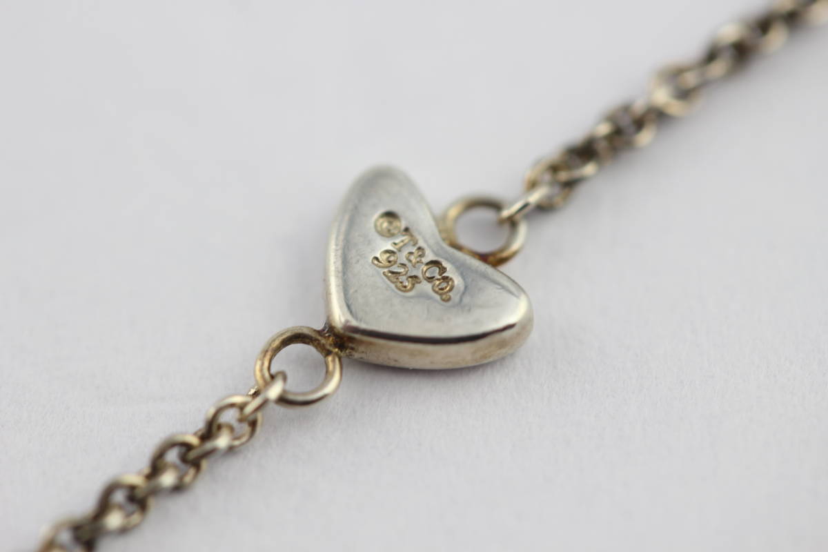 美品】TIFFANY&Co. ハート リンク ラリアット ネックレス ティファニー 