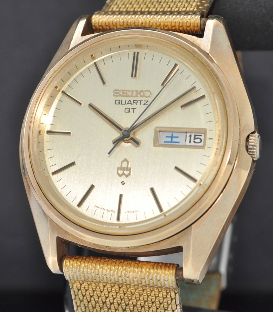 SEIKO セイコー QT 3803-7031 CUP GOLD キャップゴールド デイデイト
