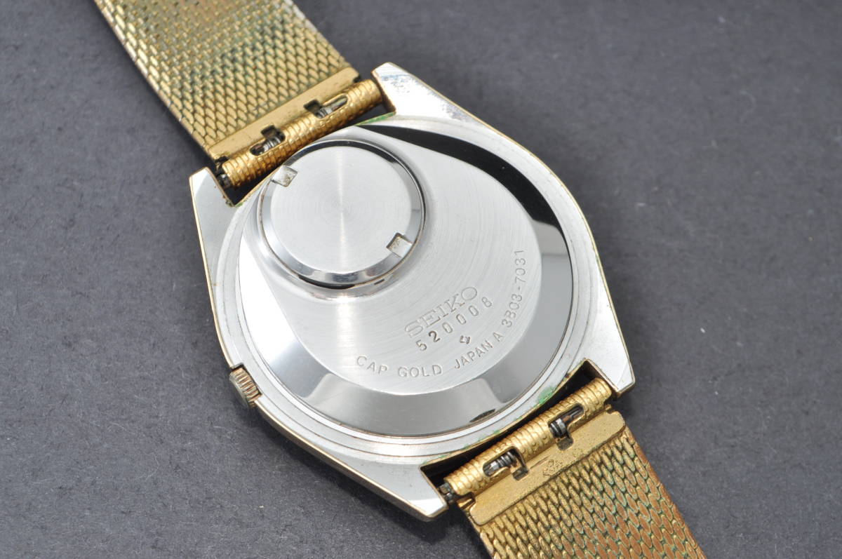 SEIKO セイコー QT 3803-7031 CUP GOLD キャップゴールド デイデイト