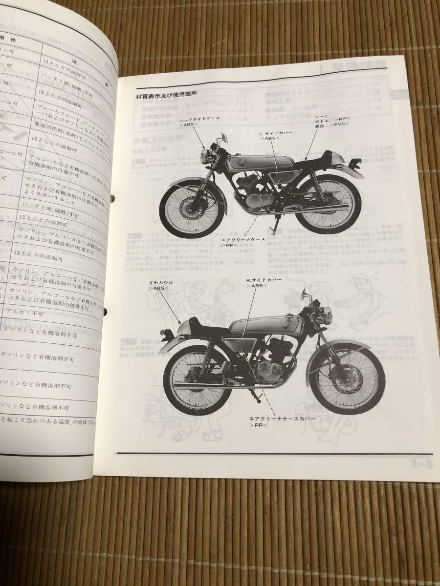 HONDA DREAM 50 サービスマニュアル　パーツリス卜　カタログ 豊富な，送料無料 ホンダドリーム50 サービスマニュアル、パーツリスト