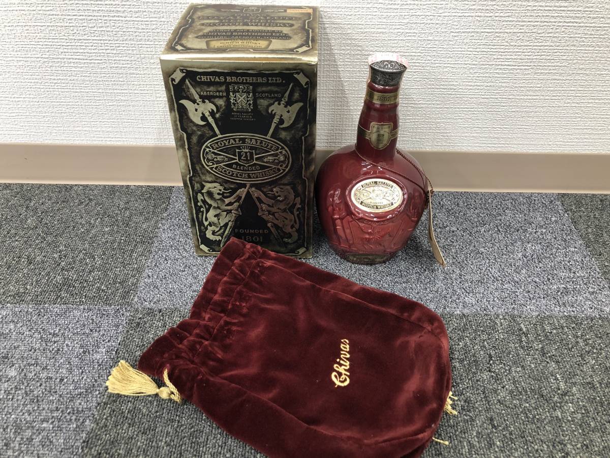 定番，限定セール 古酒 ロイヤルサルート 21年 ROYAL SALUTE 赤陶器