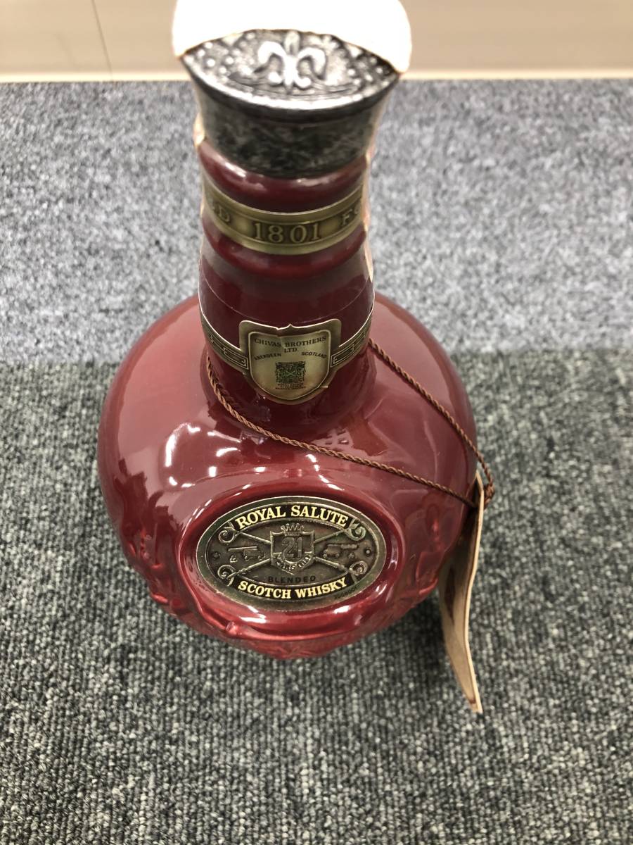 定番，限定セール 古酒 ロイヤルサルート 21年 ROYAL SALUTE 赤陶器
