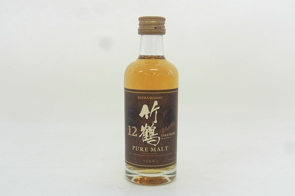 【驚きの破格値，お買い得】 A059-S8-1789 NIKKA ニッカ 竹鶴 12年 ウイスキー 50/40 未開栓 現状品⑧