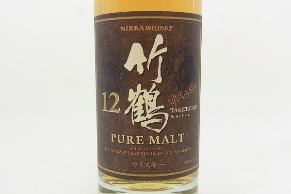 【驚きの破格値，お買い得】 A059-S8-1789 NIKKA ニッカ 竹鶴 12年 ウイスキー 50/40 未開栓 現状品⑧