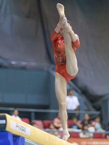 河本まどか　女子体操　画像集(17～18年)　約950枚 体操レオタード 写真のYahoo!オークション(旧ヤフオク!)の相場・価格を