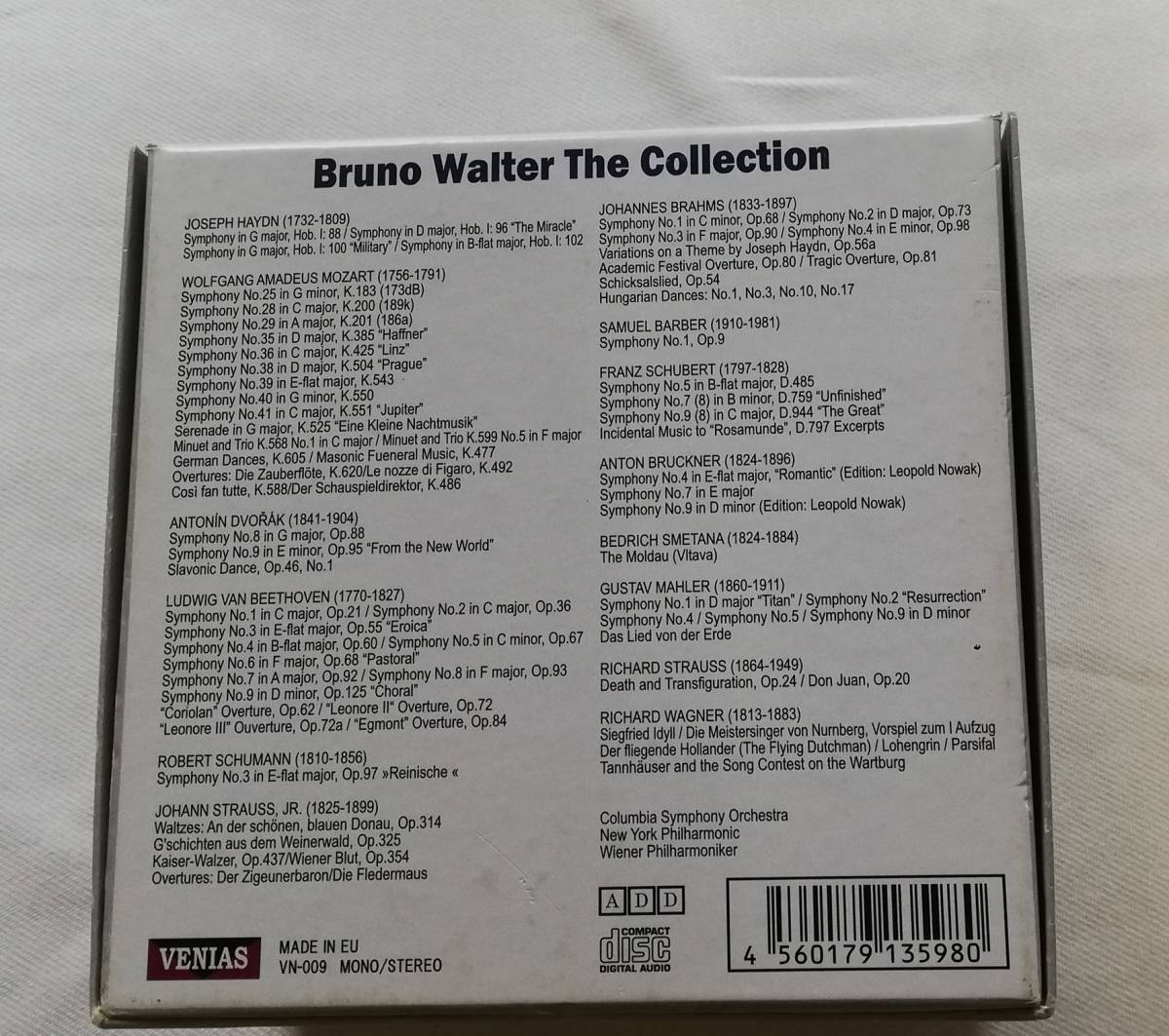 CD-G59◎ブルーノ ワルター ザコレクション 30CD BOX Bruno Walter The