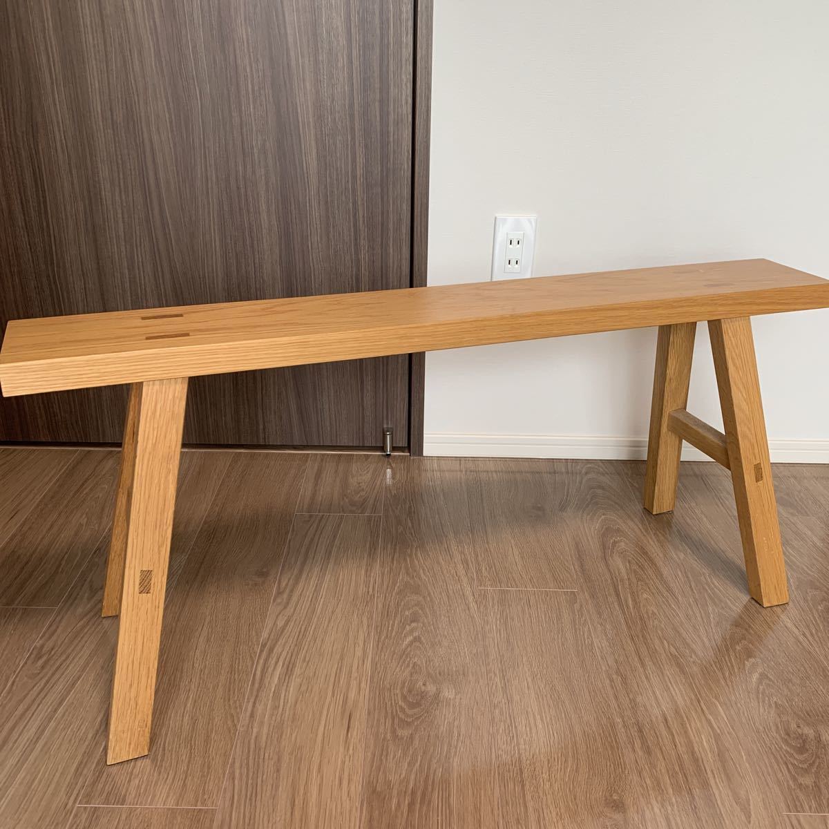無印良品 無垢材ベンチ オーク材 椅子 天然木 オーク材 無印良品 MUJI 美