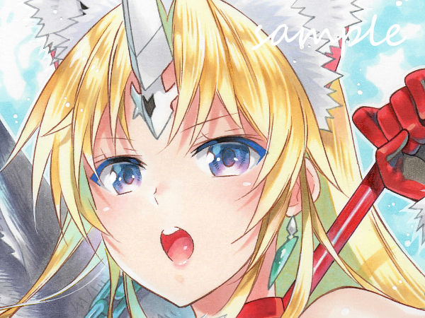 同人手描きイラスト 聖剣伝説3リメイク リース/フェンリルナイト A4の