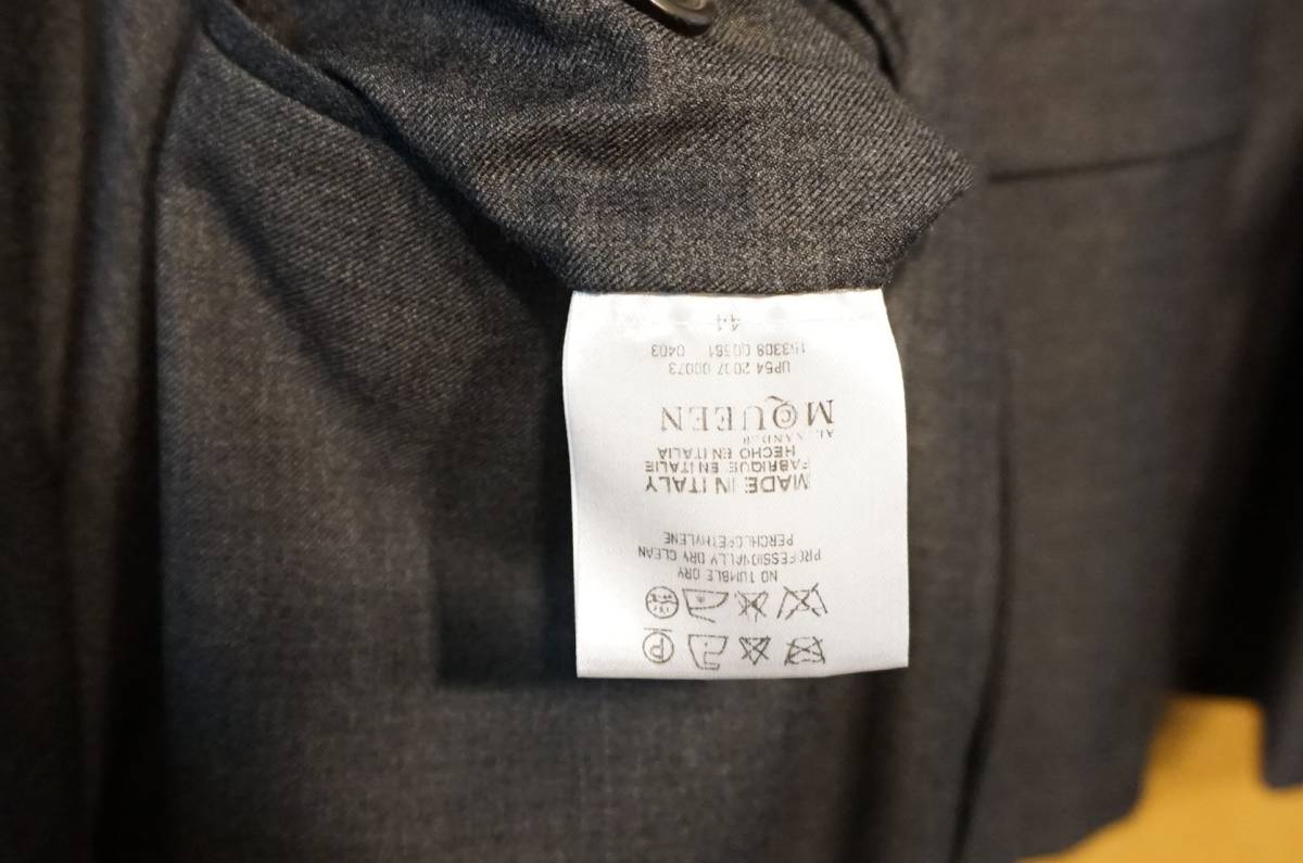 本人期】ALEXANDER McQUEEN アレキサンダーマックイーン スーツ 