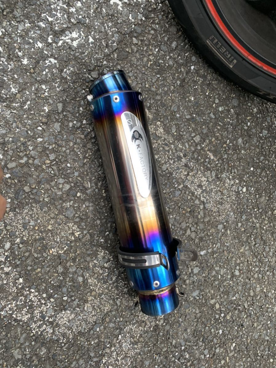 1円スタート k-factory FRC レーシング チタン サイレンサー 60.5 検