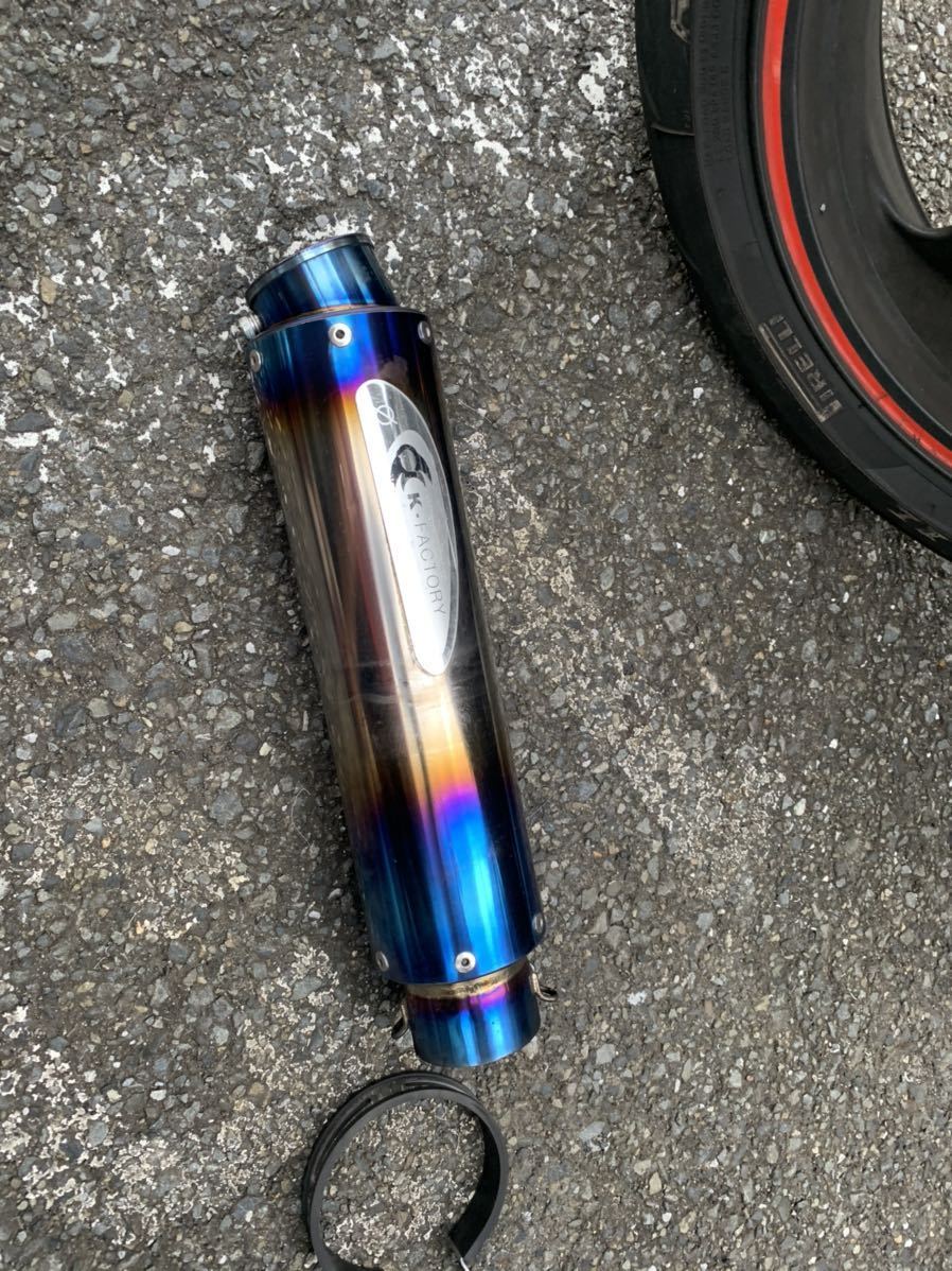 K-FACTORY FRC オピウム レーシングチタンオーバルサイレンサー