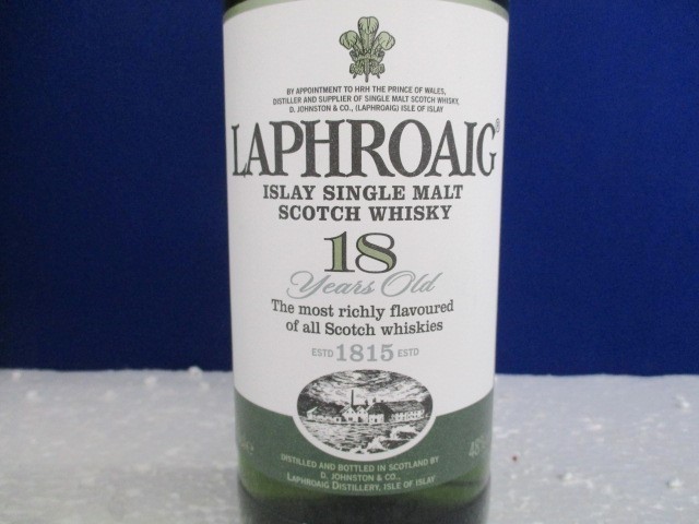 酒 未開栓 ウイスキー LAPHROAIG ラフロイグ 18年 700ml 48% 未開栓