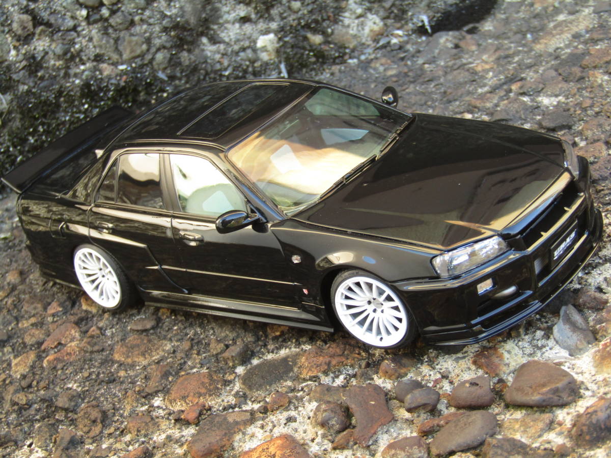 Aoshima - Nissan アオシマ 1/24 URAS ER34 スカイライン TYPE-R 完成