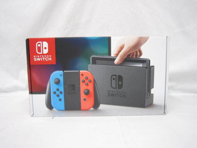 053B855G00◇旧型ニンテンドースイッチ SWITCH 本体 ネオンカラー 中古