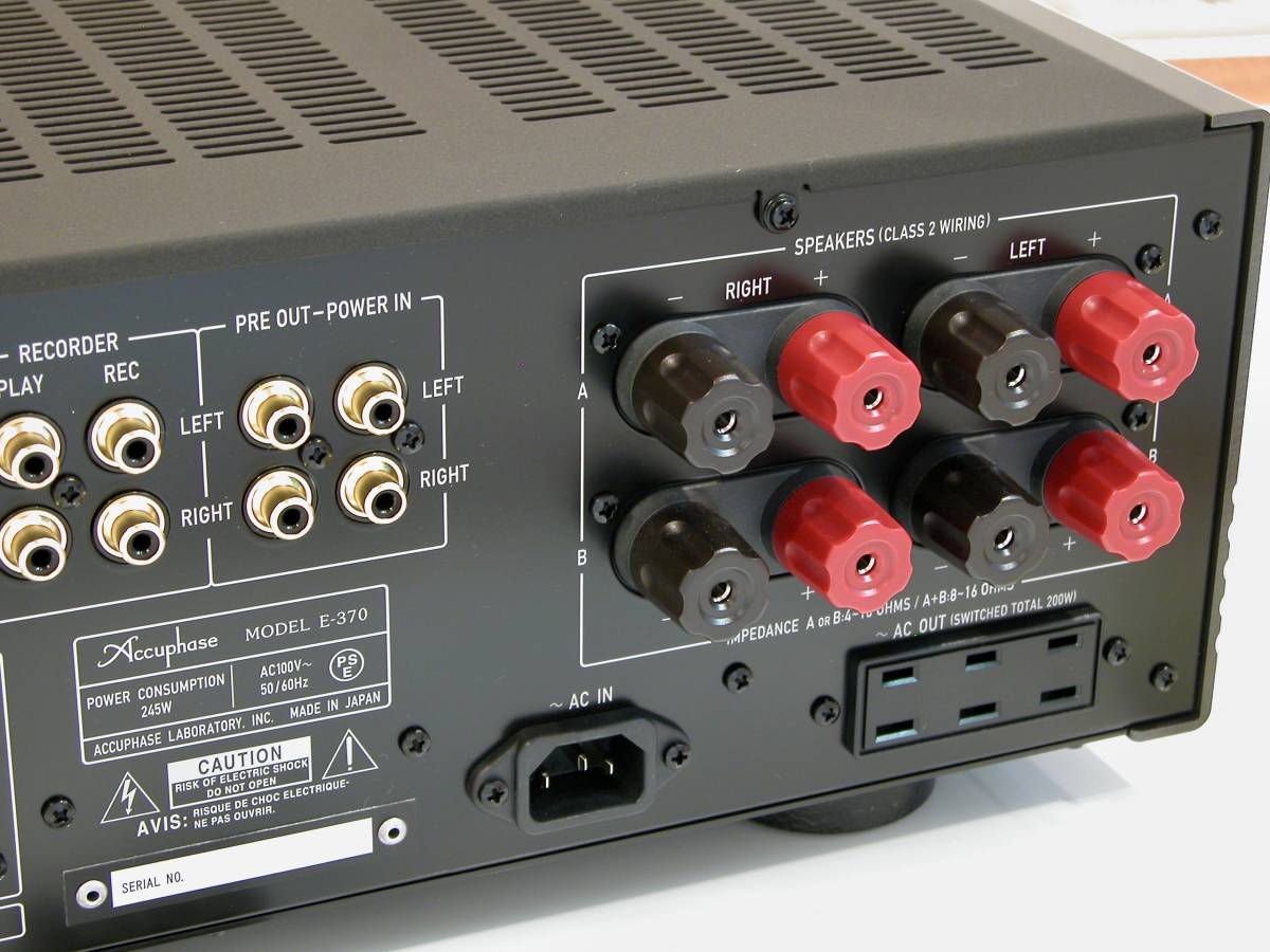 E-370 Accuphase プリメインアンプ アキュフェーズ 1*0様 元箱 美品