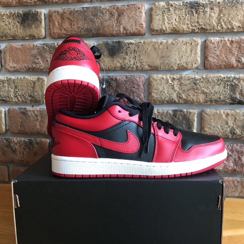 27cm【送料無料】NIKE AIR JORDAN 1 LOW VARSITY RED 新品未使用ナイキエアジョーダン ロー バーシティレッドジムレッドGYM RED 553558 606