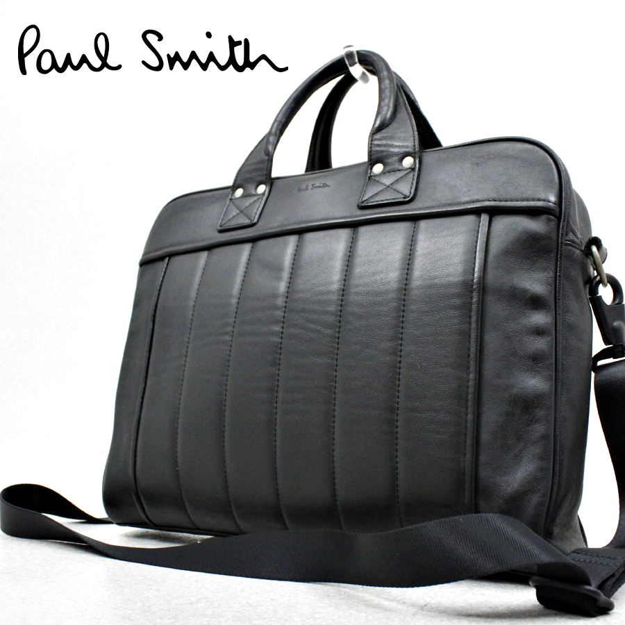 参考価格￥47，960- 美品 Paul Smith ポールスミス 本革 オールレザー
