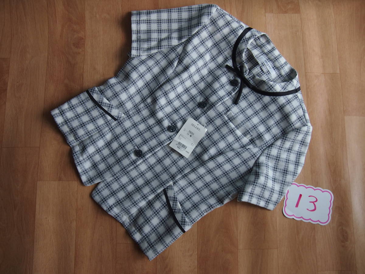 【安い，100%新品】 ＯＬ制服 事務服セロリー白格子オーバーブラウス １３号(Lサイズ)｜売買されたオークション情報、yahooの商品情報をアーカイブ公開 - オークファン Lサイズ