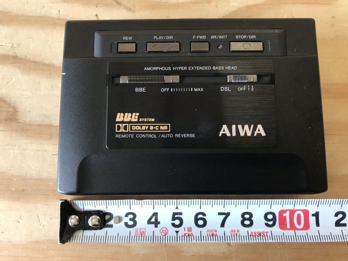 AIWA HS-PX50 シルバー ポータブルカセットプレーヤー 現状品 aiwa