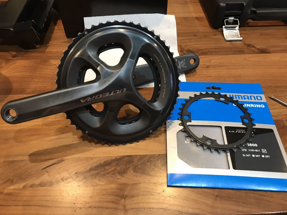 送料無料，安い シマノ SHIMANO アルテグラ 6800 クランク 170 52-36T インナー34T 付属 傷多め ロードバイク(クランク)｜売買されたオークション情報、yahooの商品情報をアーカイブ公開 - オークファン クランク