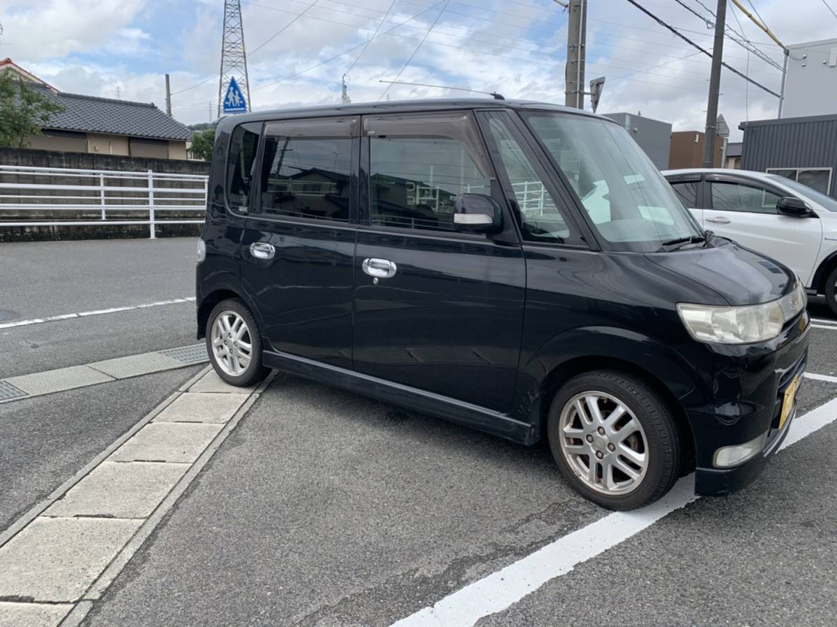 タント ダイハツ 平成18年式 カスタムRSターボ 人気の黒色 車検31年7月 